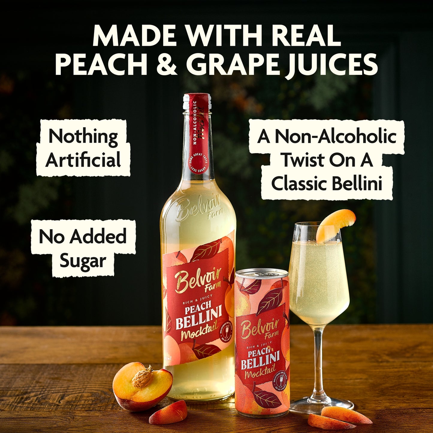 Belvoir Farm Non-Alcoholic Peach Bellini 250ml — image 2