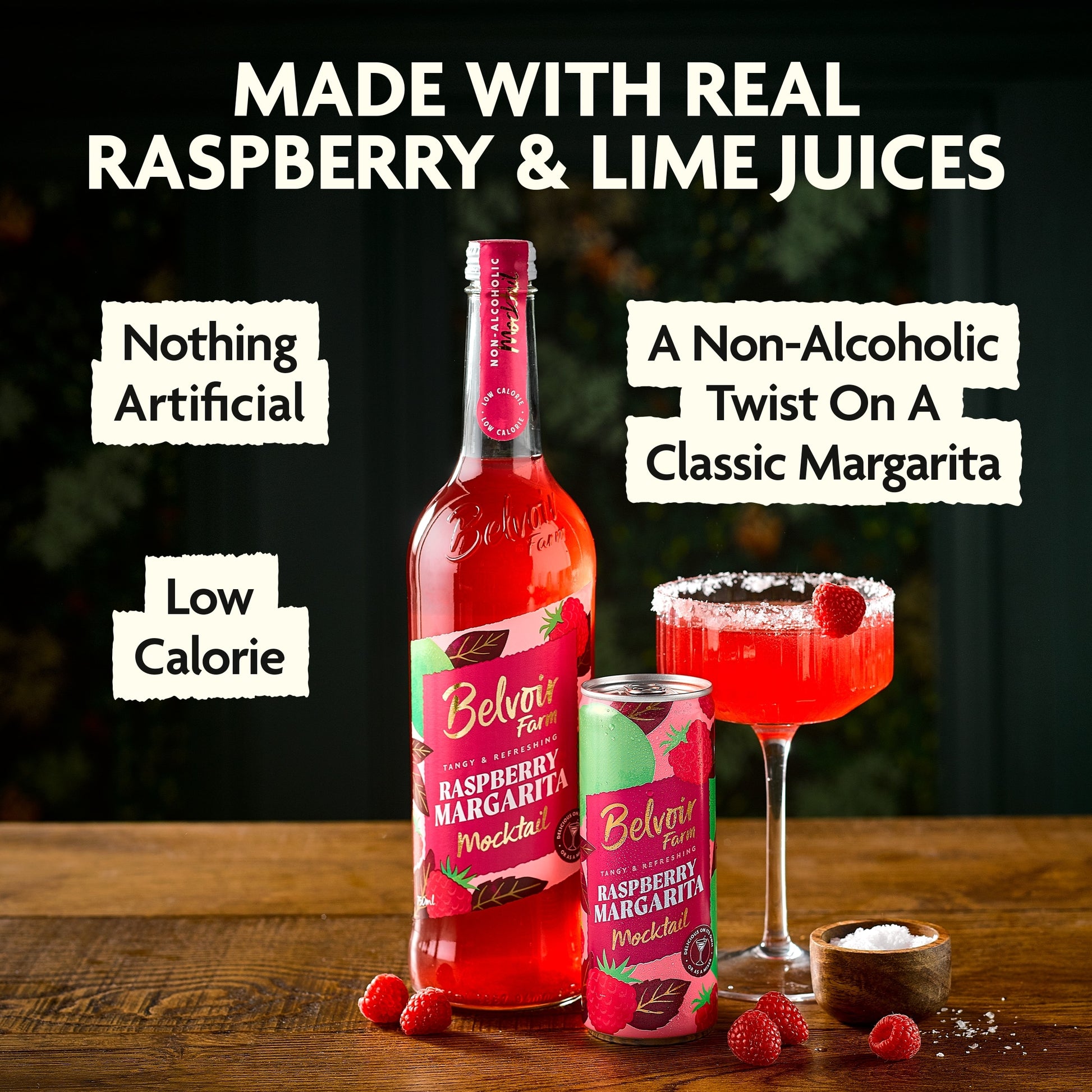 Belvoir Farm Non-Alcoholic Raspberry Margarita 250ml — image 2