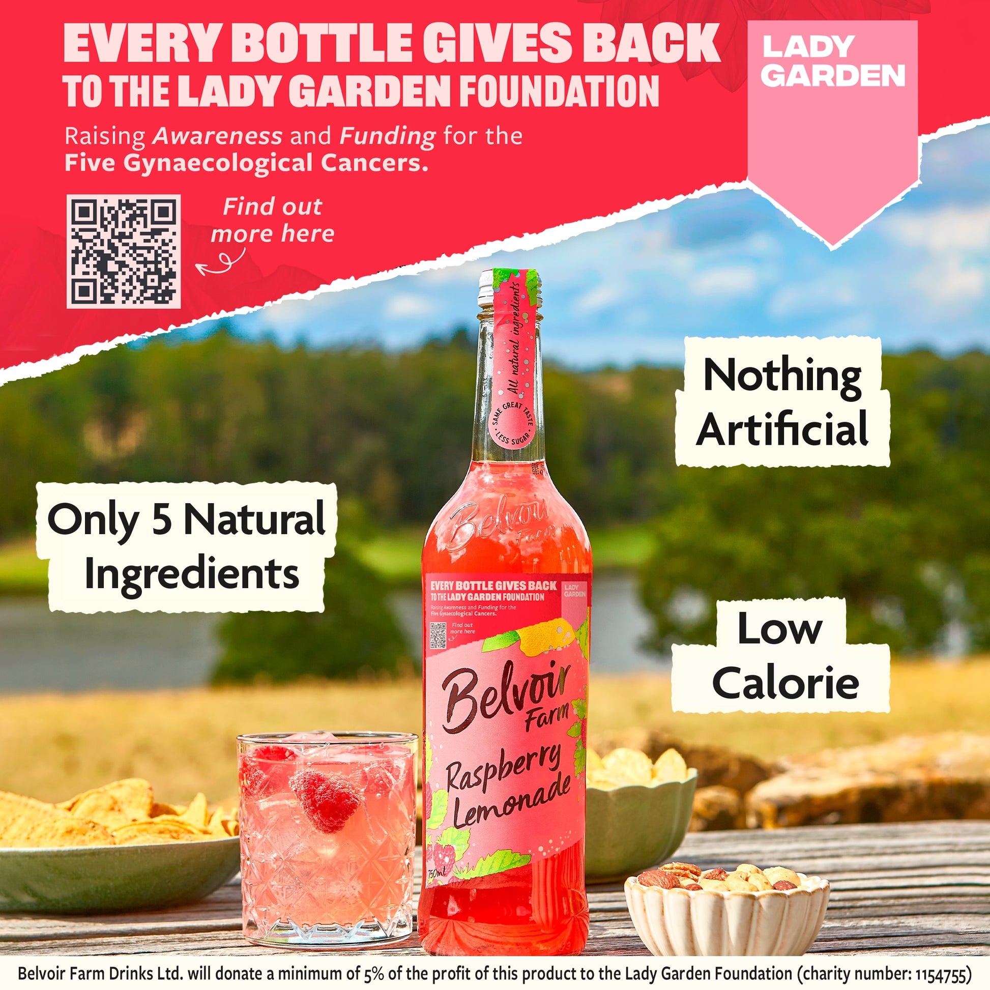 Belvoir Raspberry Lemonade 75Cl (L — image 3