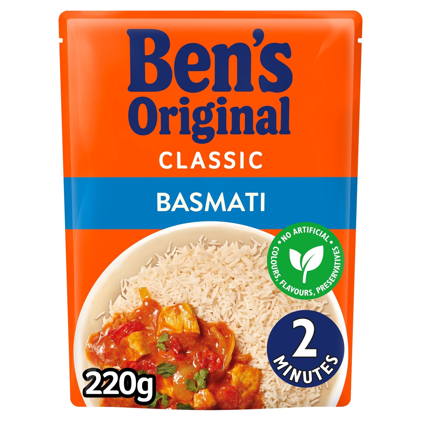 Ben's Original Basmati Microwave Rice 220g — image 1