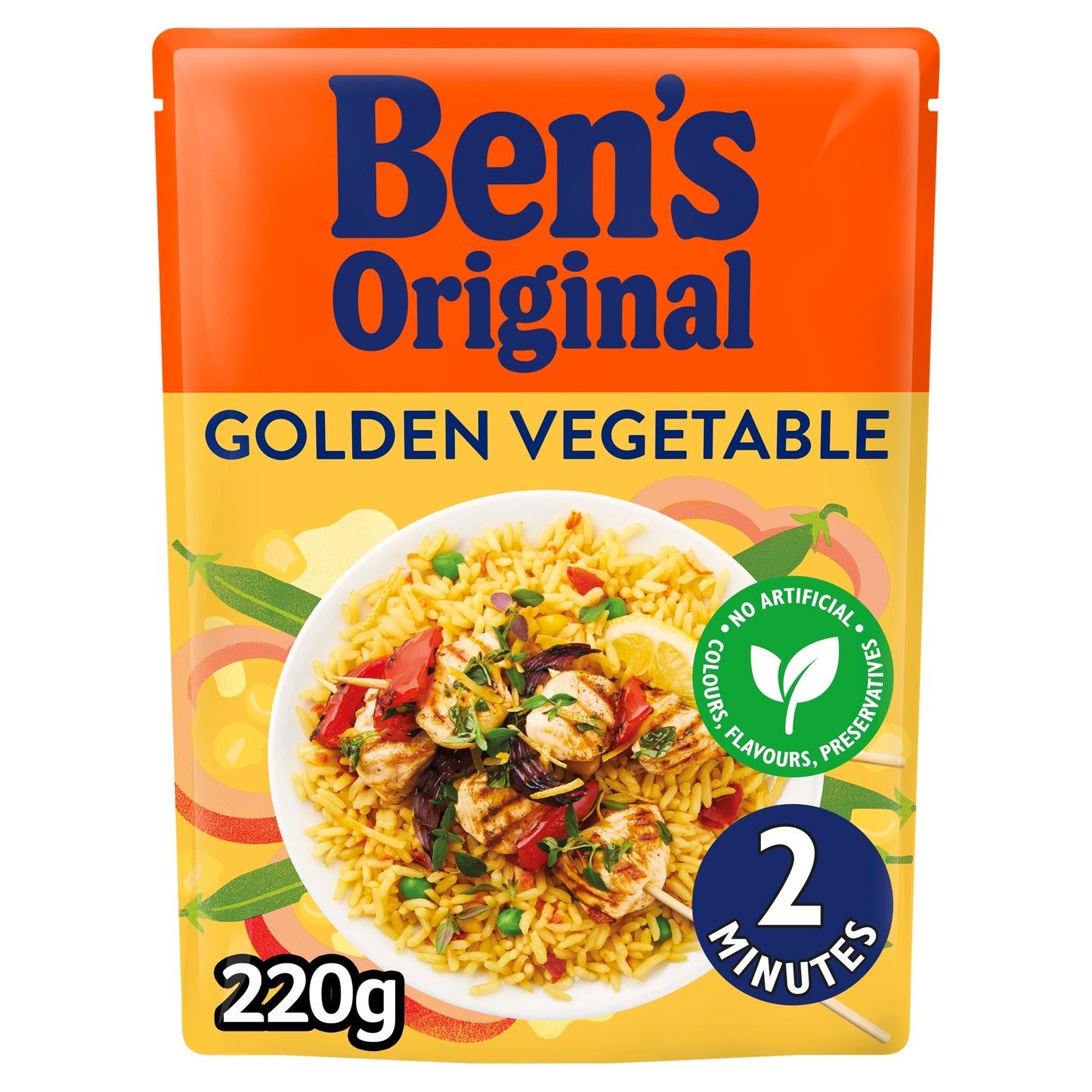Ben's Original Golden Vegetable Microwave Rice 220G — image 1