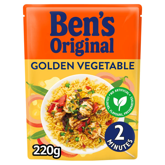 Ben's Original Golden Vegetable Microwave Rice 220G — image 1