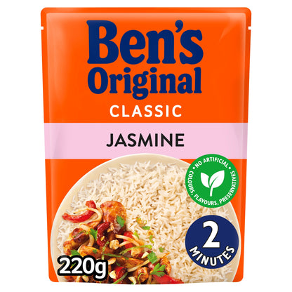 Ben's Original Jasmine Microwave Rice 220g — image 1
