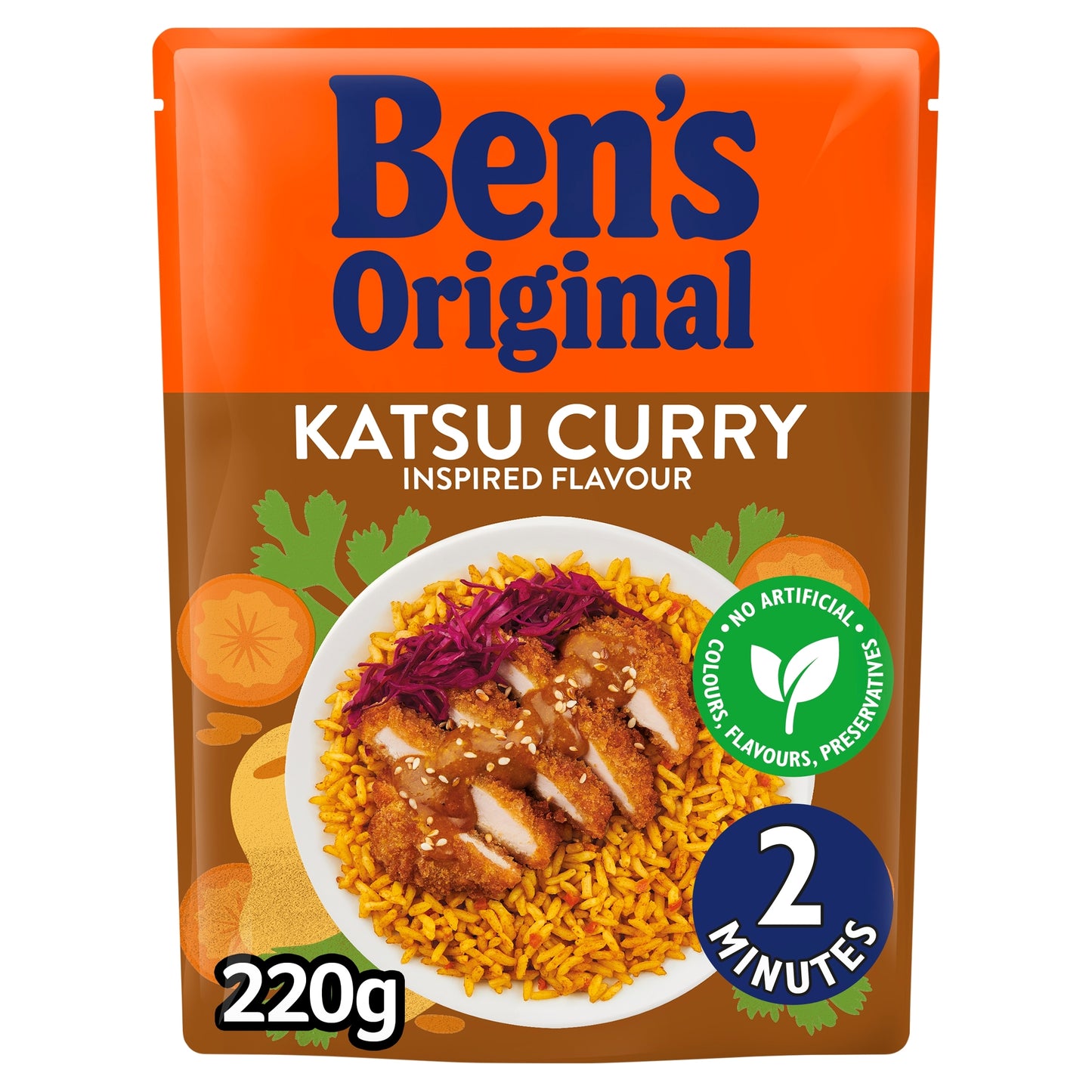 Ben's Original Katsu Curry Microwave Rice 220G — image 1