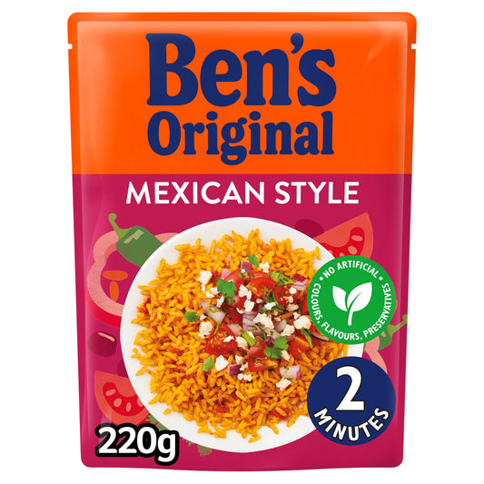 Ben's Original Mexican Style Microwave Rice 220G — image 1