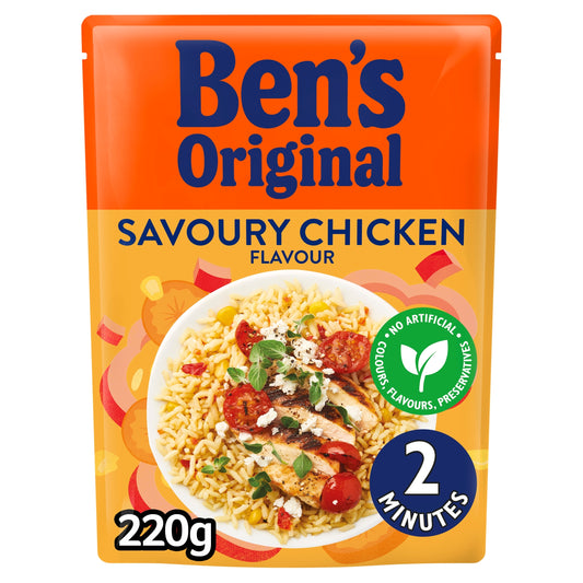 Ben's Original Savoury Chicken Microwave Rice 220G — image 1