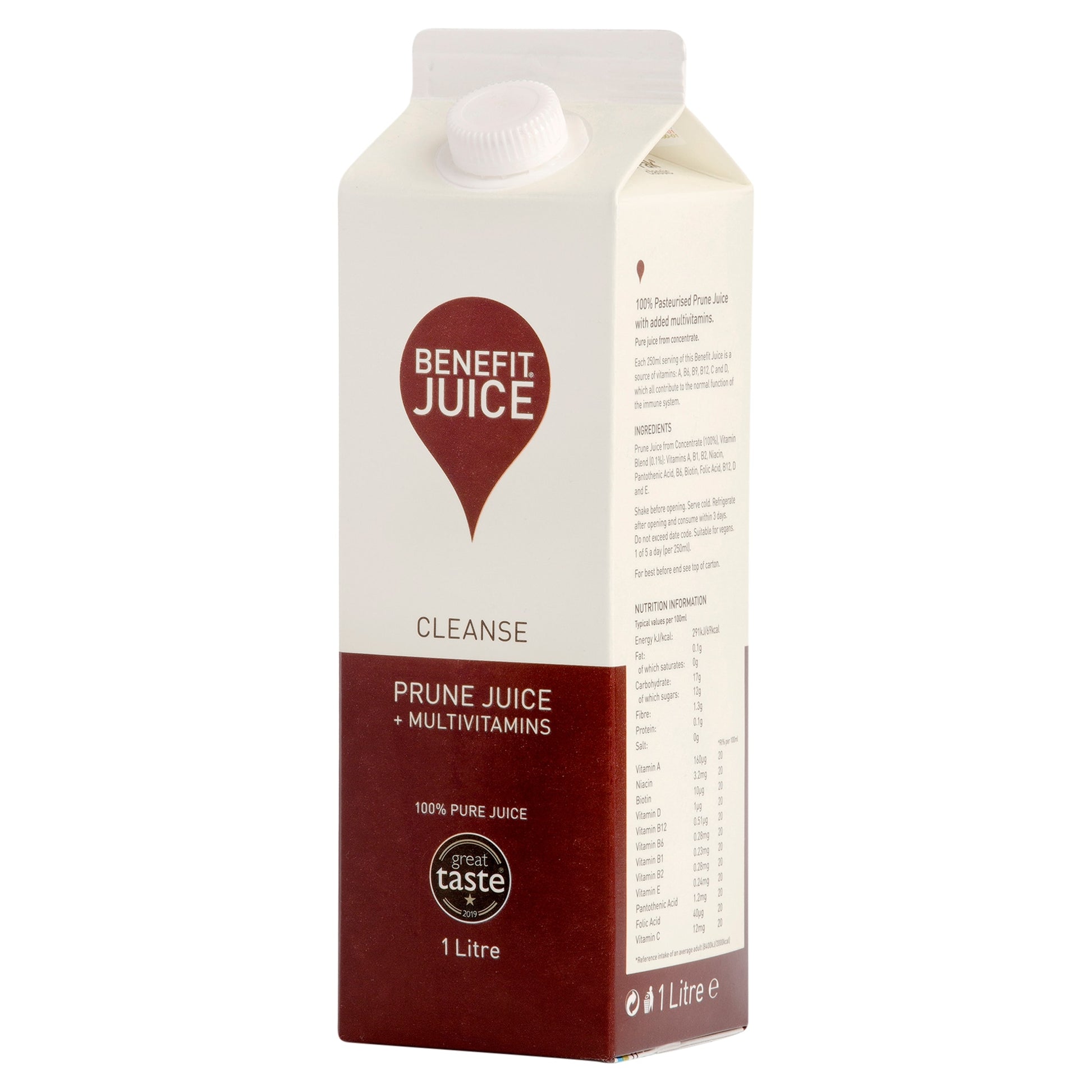 Benefit 100% Prune Juice 1Litre — image 2