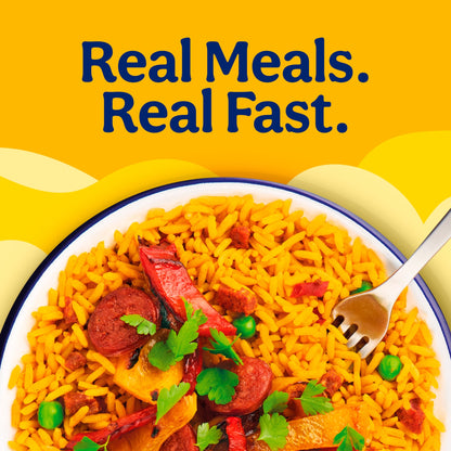 Bens Original Favourites Paella Chorizo and Vegetable Microwave Rice Instant Meal 250g — image 2