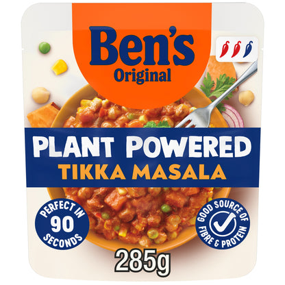 Bens Original Plant Powered Tikka Masala Curry Vegan Ready Meal 285g — image 1