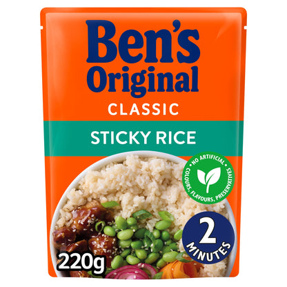 Bens Original Sticky Rice Microwave Rice 220g — image 1