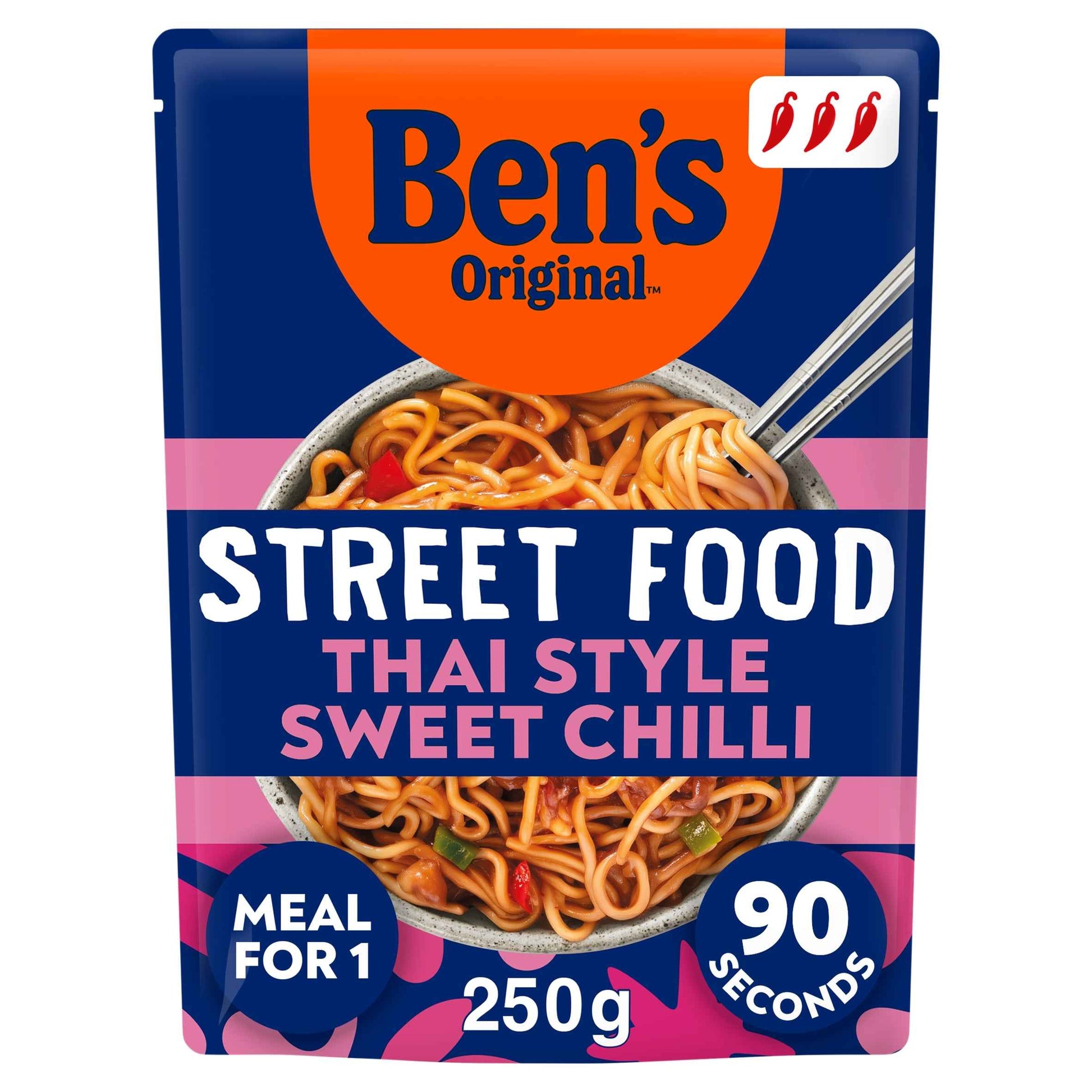 Bens Original Street Food Thai Sweet Chilli Microwave Noodles Instant