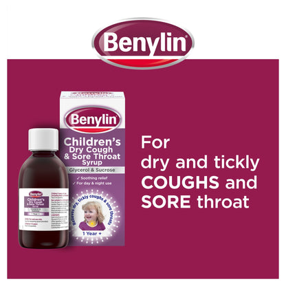 Benylin Children's Dry Cough and Sore Throat Syrup 125ml — image 2