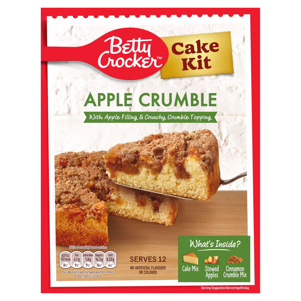 Betty Crocker Apple Crumble Cake Kit 388g — image 1