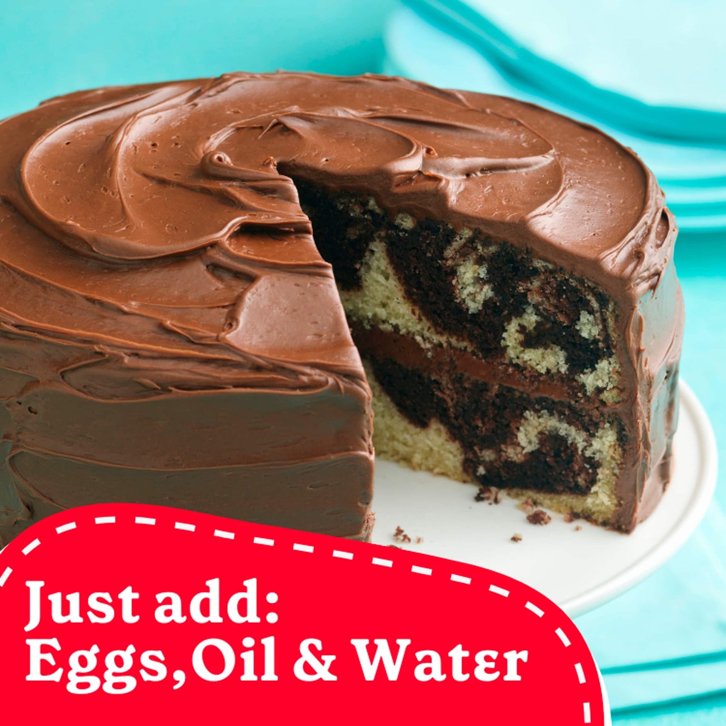 Betty Crocker Chocolate Swirl Cake Mix 425g — image 2