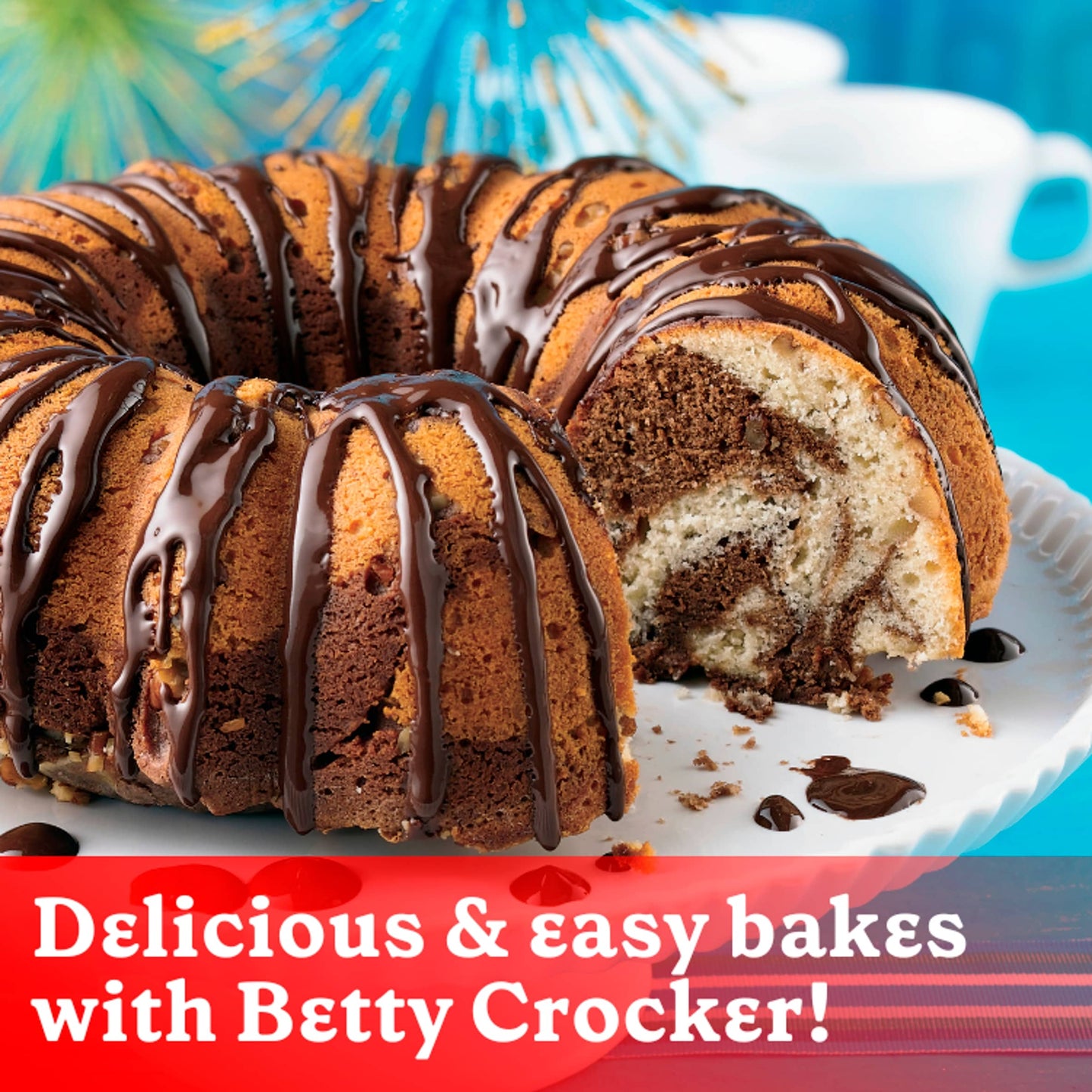 Betty Crocker Chocolate Swirl Cake Mix 425g — image 3
