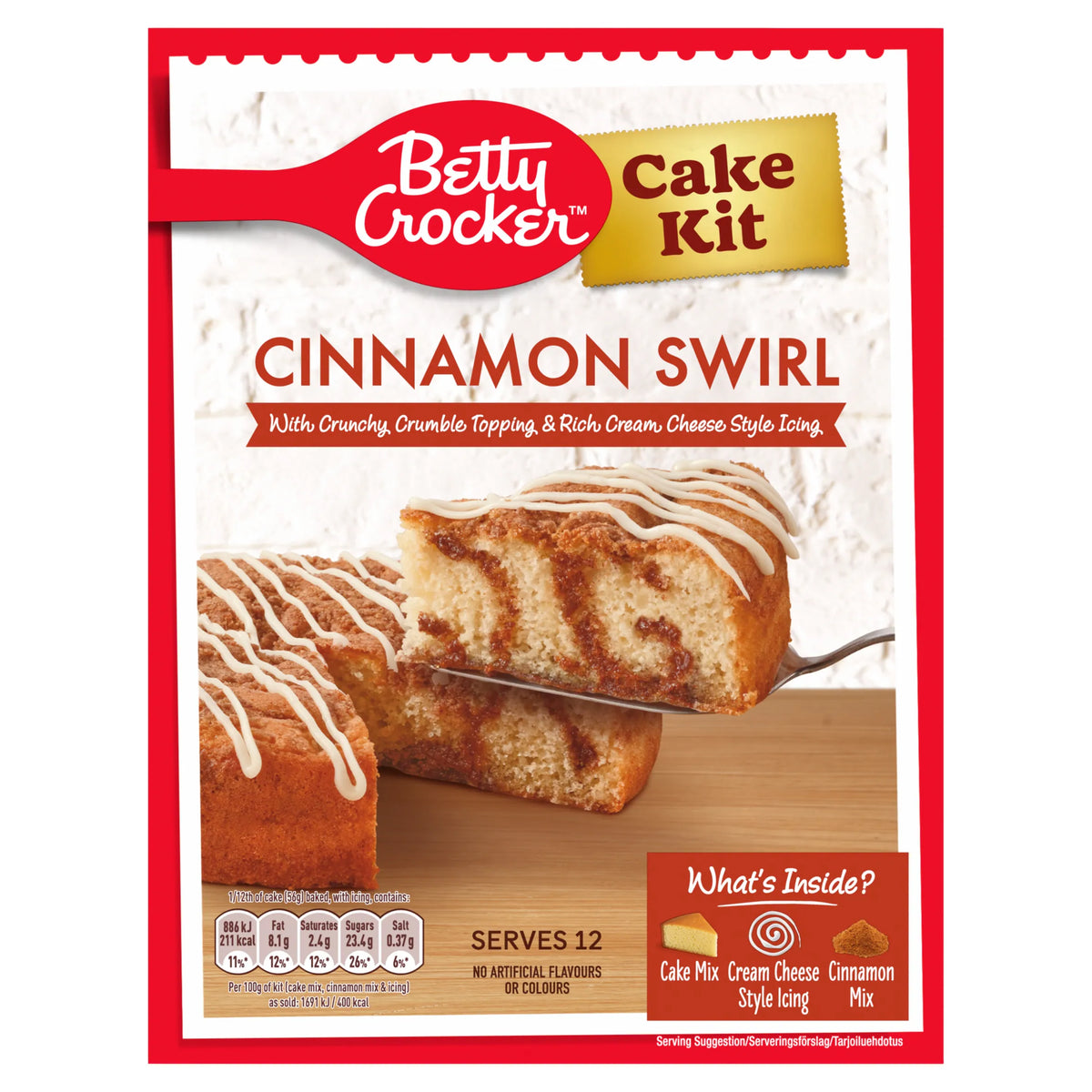 Betty Crocker Cinnamon Swirl Cake Kit 465g — image 1