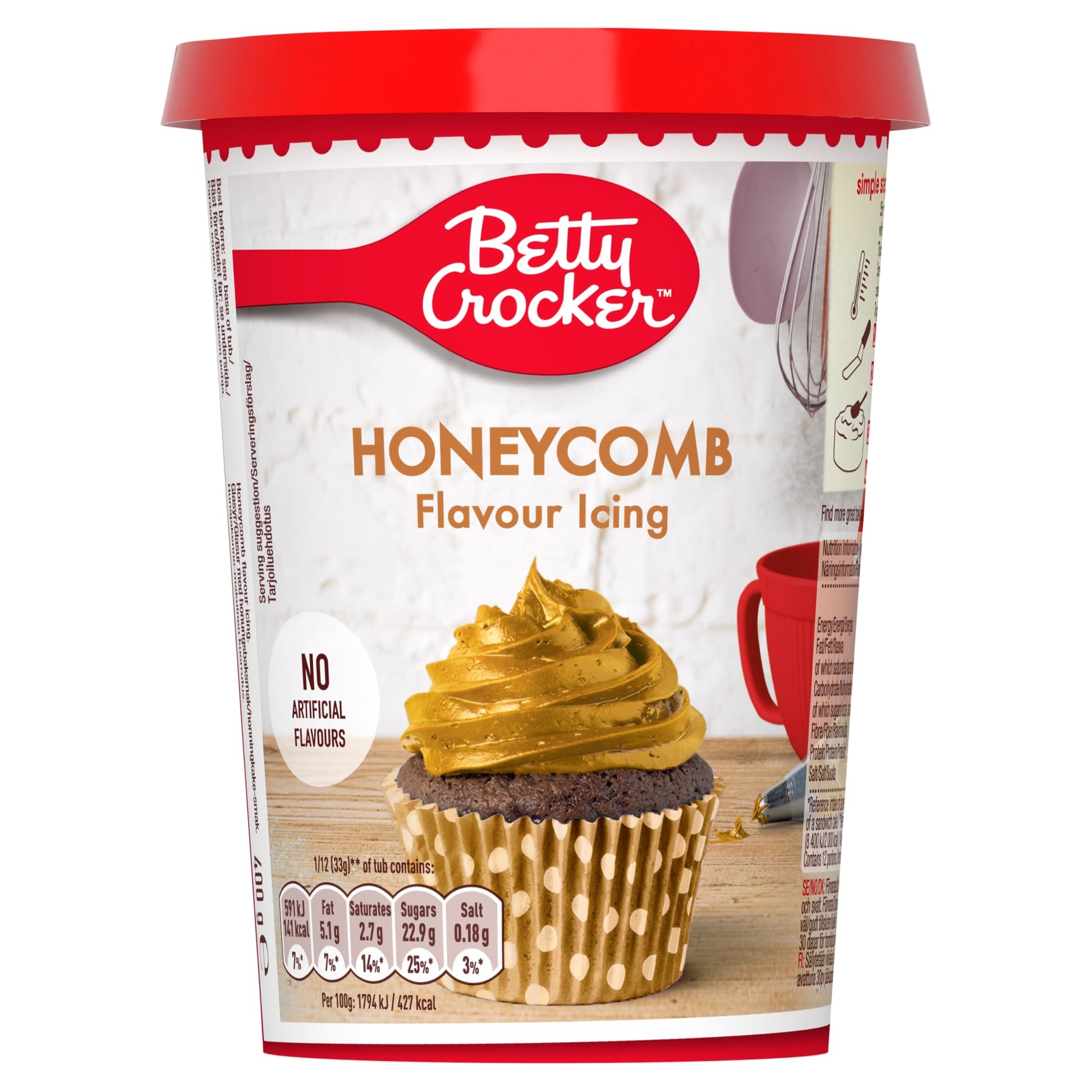 Betty Crocker Honeycomb Flavour Icing 400g — image 1