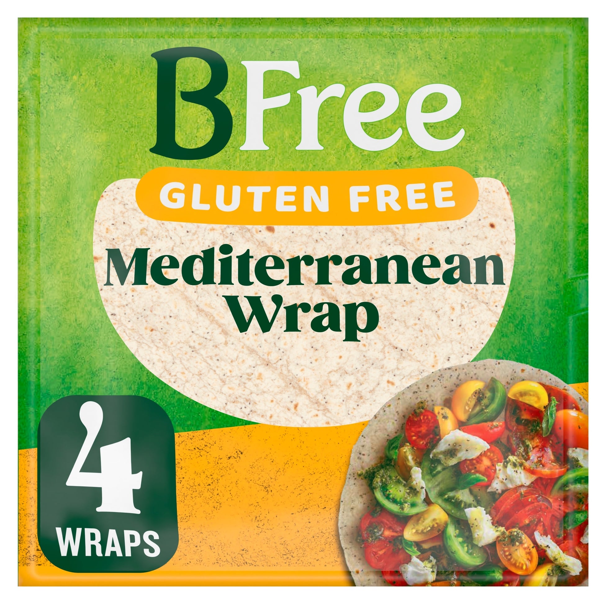 BFree Gluten Free Mediterranean Wrap 4 pack 168g — image 1
