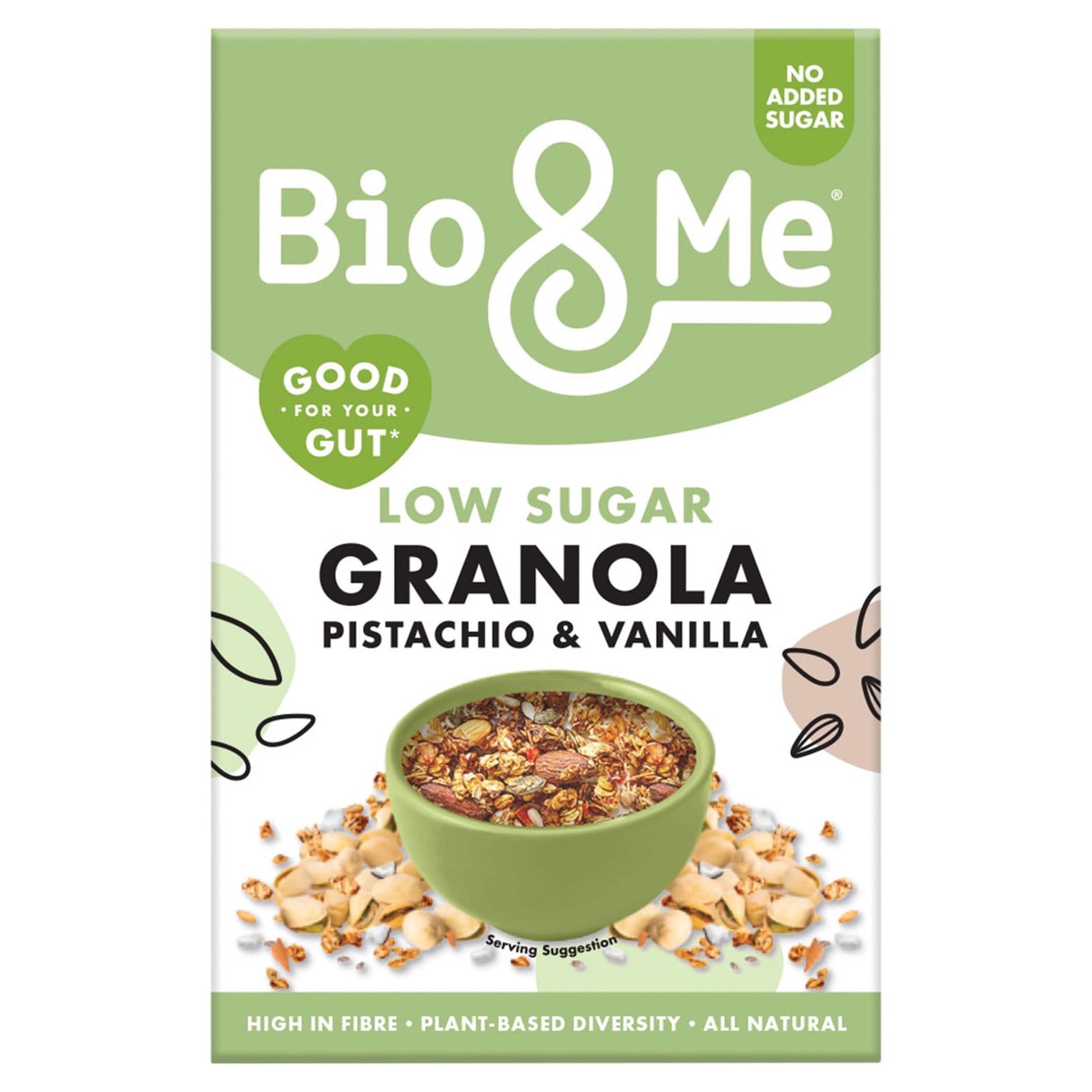 Bio&Me Pistachio & Vanilla Low Sugar Granola 360g — image 1