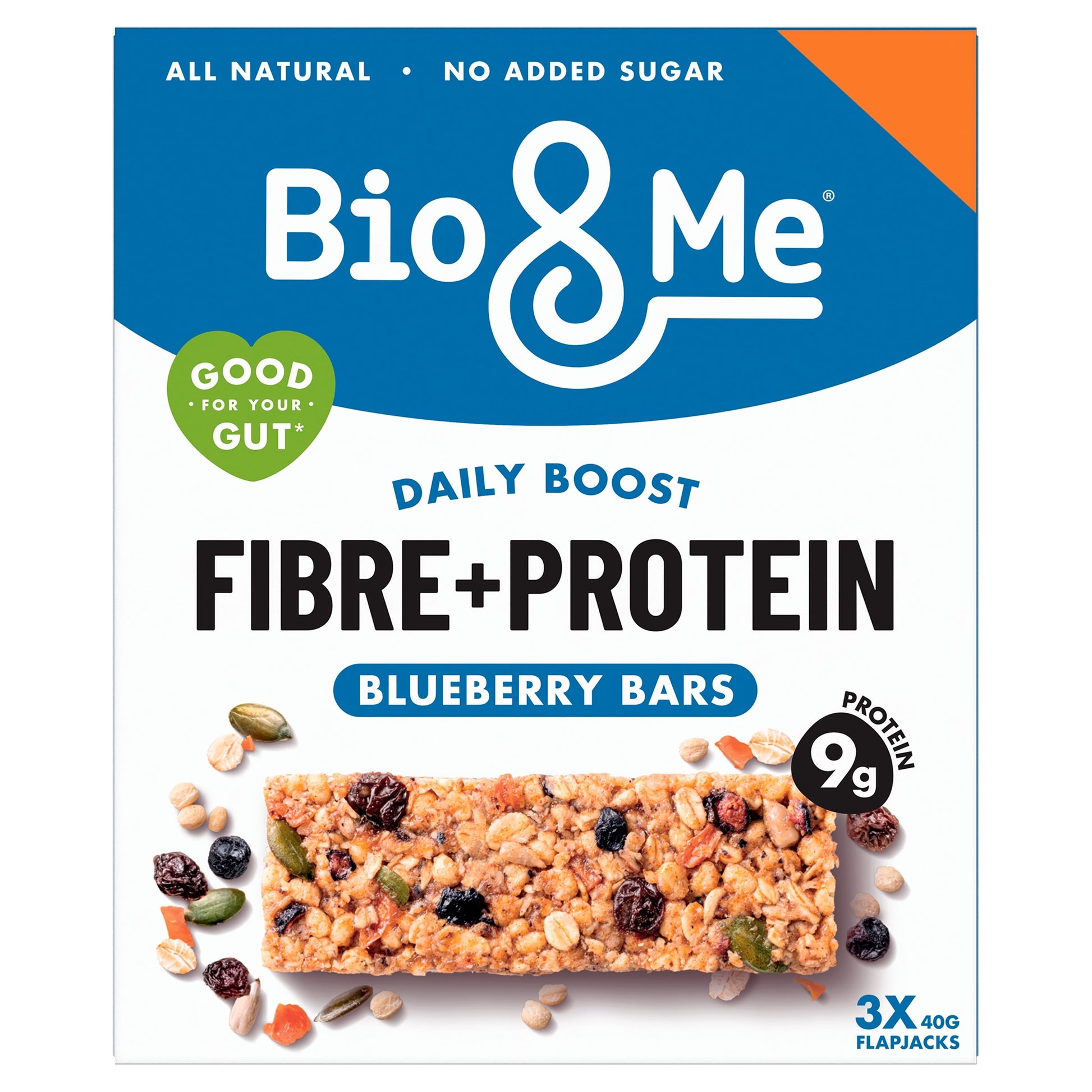 Bio&Me Protein Oat Bar Blueberry 3x40g — image 1