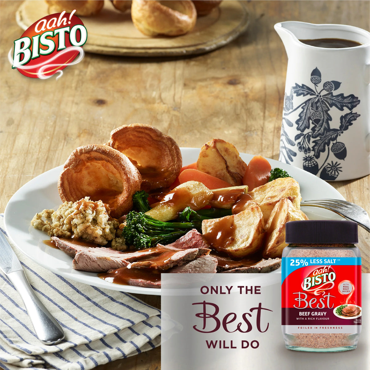 Bisto Best 25% Less Salt Beef Gravy 250g — image 3
