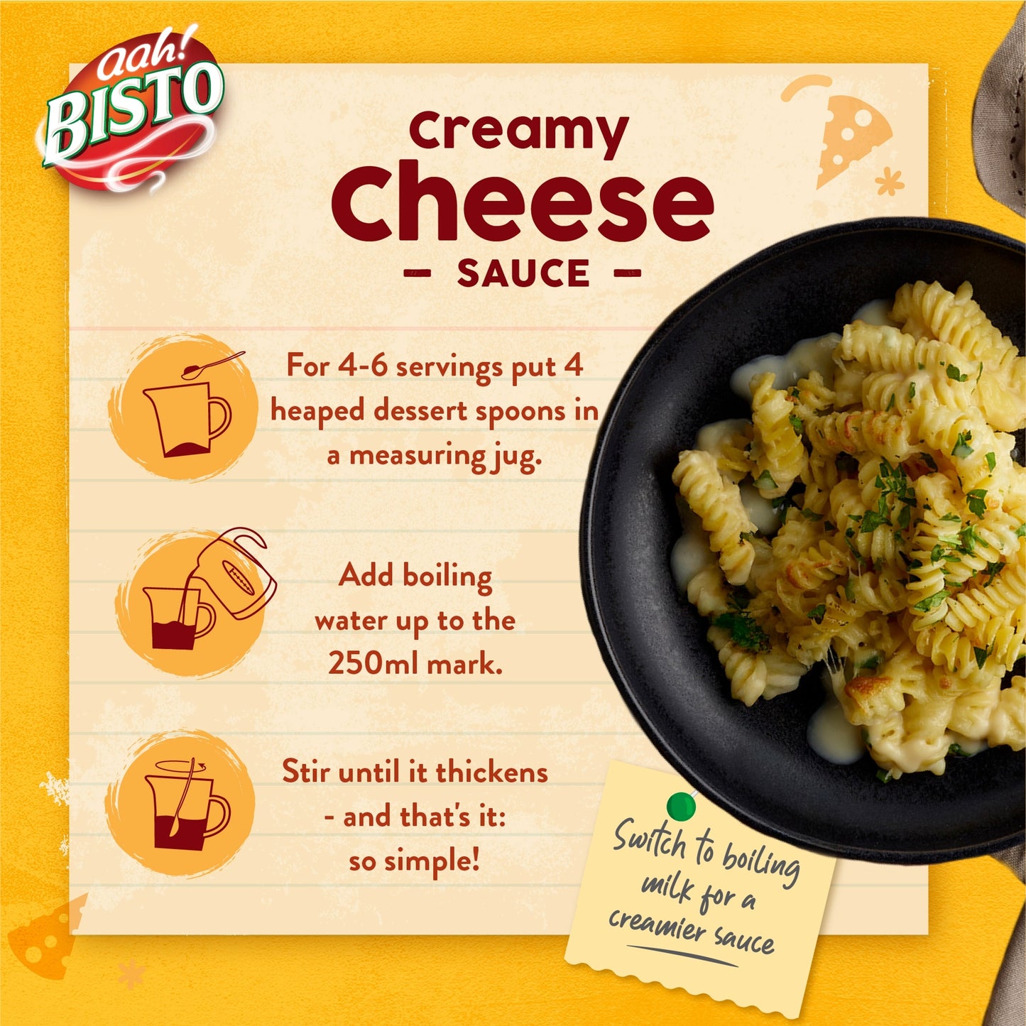 Bisto Creamy Cheese Sauce Mix 170g — image 4