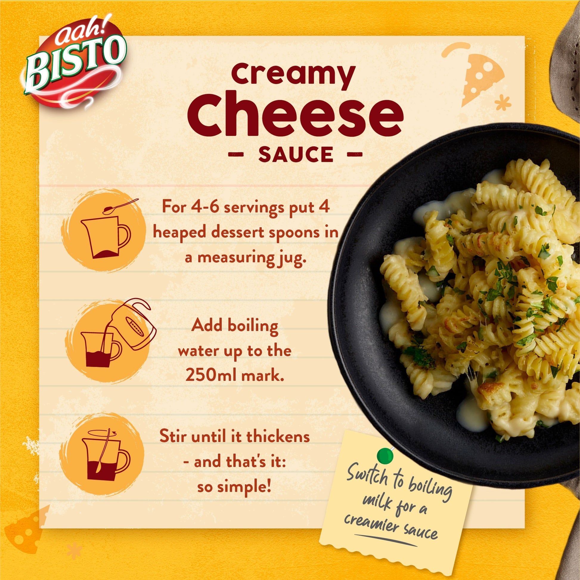 Bisto Creamy Cheese Sauce Mix 170g — image 4
