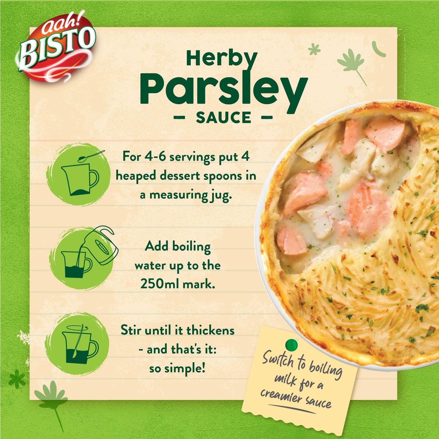 Bisto Herby Parsley Sauce Mix 170g — image 4