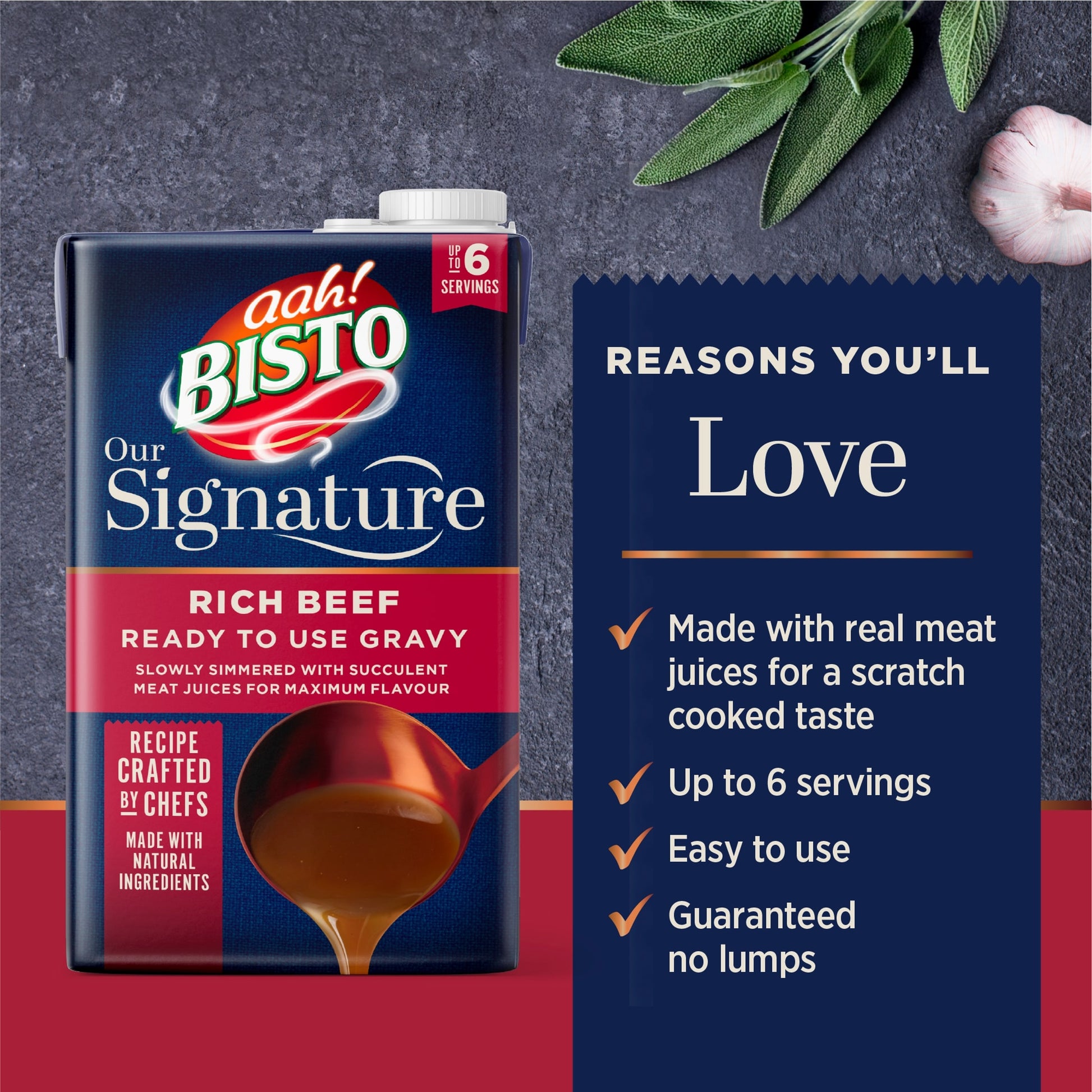 Bisto Signature Rich Beef Ready to Use Gravy 500ML — image 2