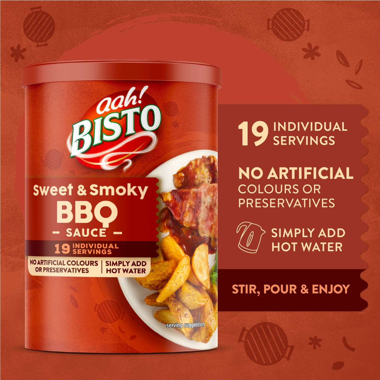 Bisto Sweet & Smoky BBQ Sauce Mix 170g — image 3
