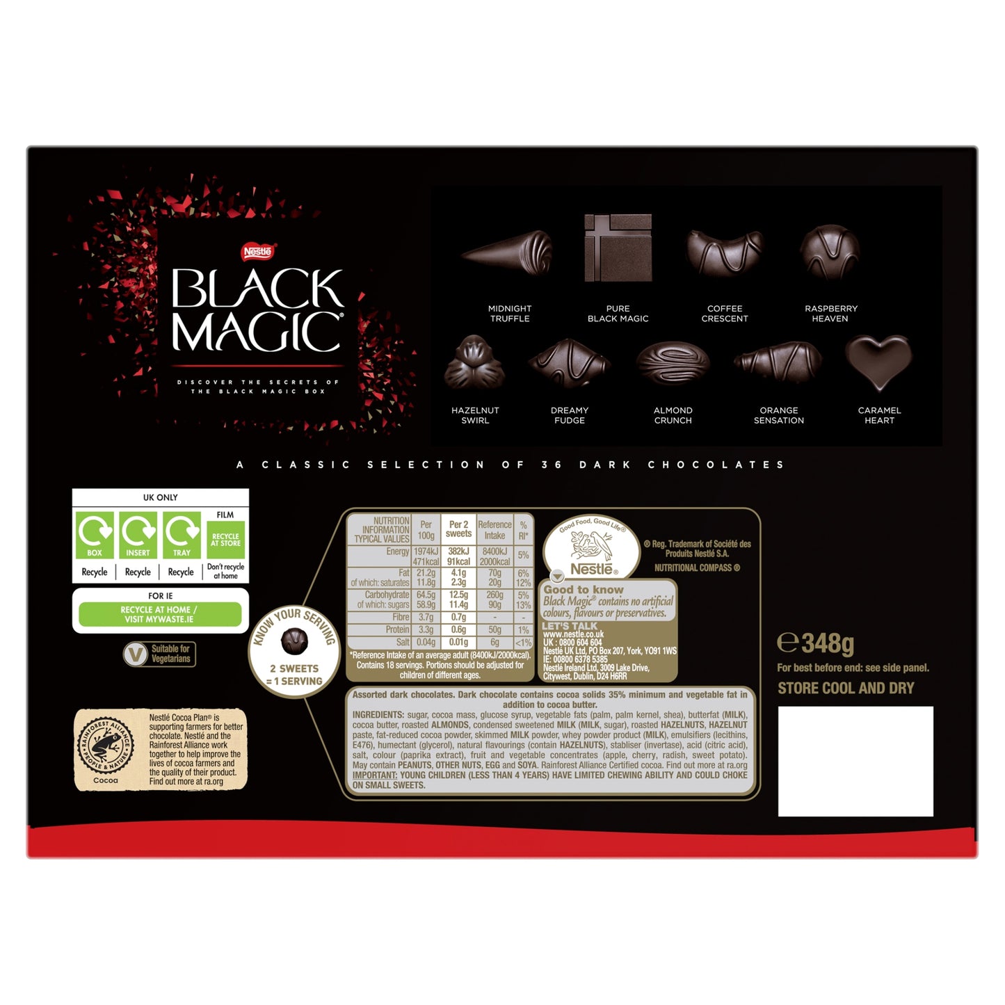 Black Magic Dark Chocolate Box 348g — image 2