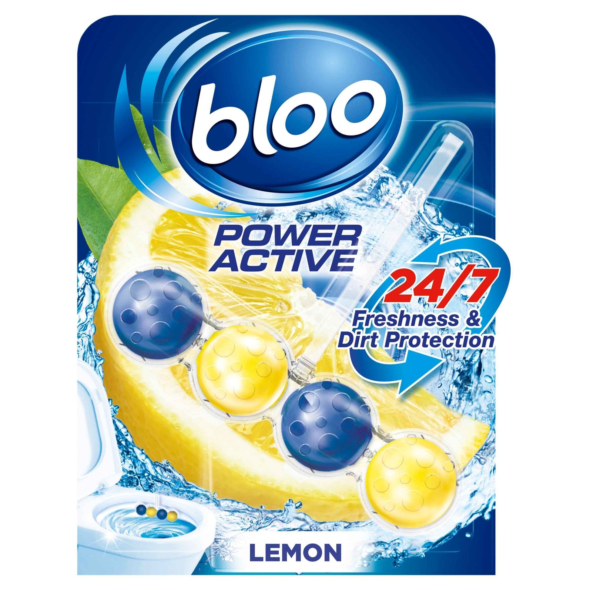 BLOO Power Active Lemon Toilet Rim Block 50g