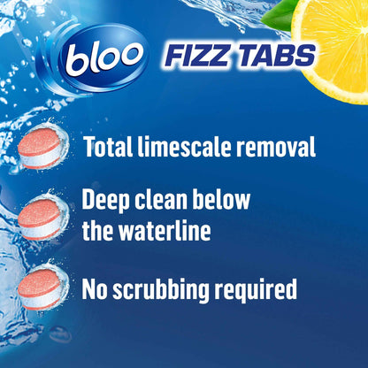 BLOO Power Fizz Tabs 3 In 1 Toilet System Clean Lemon 8 X 22.5g