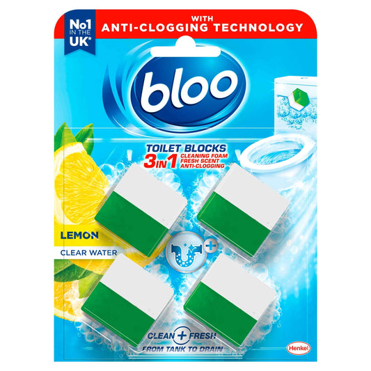 BLOO Toilet Blocks - Lemon 4 X 50g (200g)