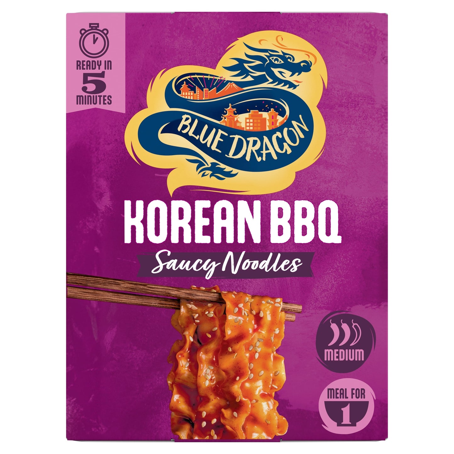 Blue Dragon Korean BBQ Saucy Noodles 122g — image 1
