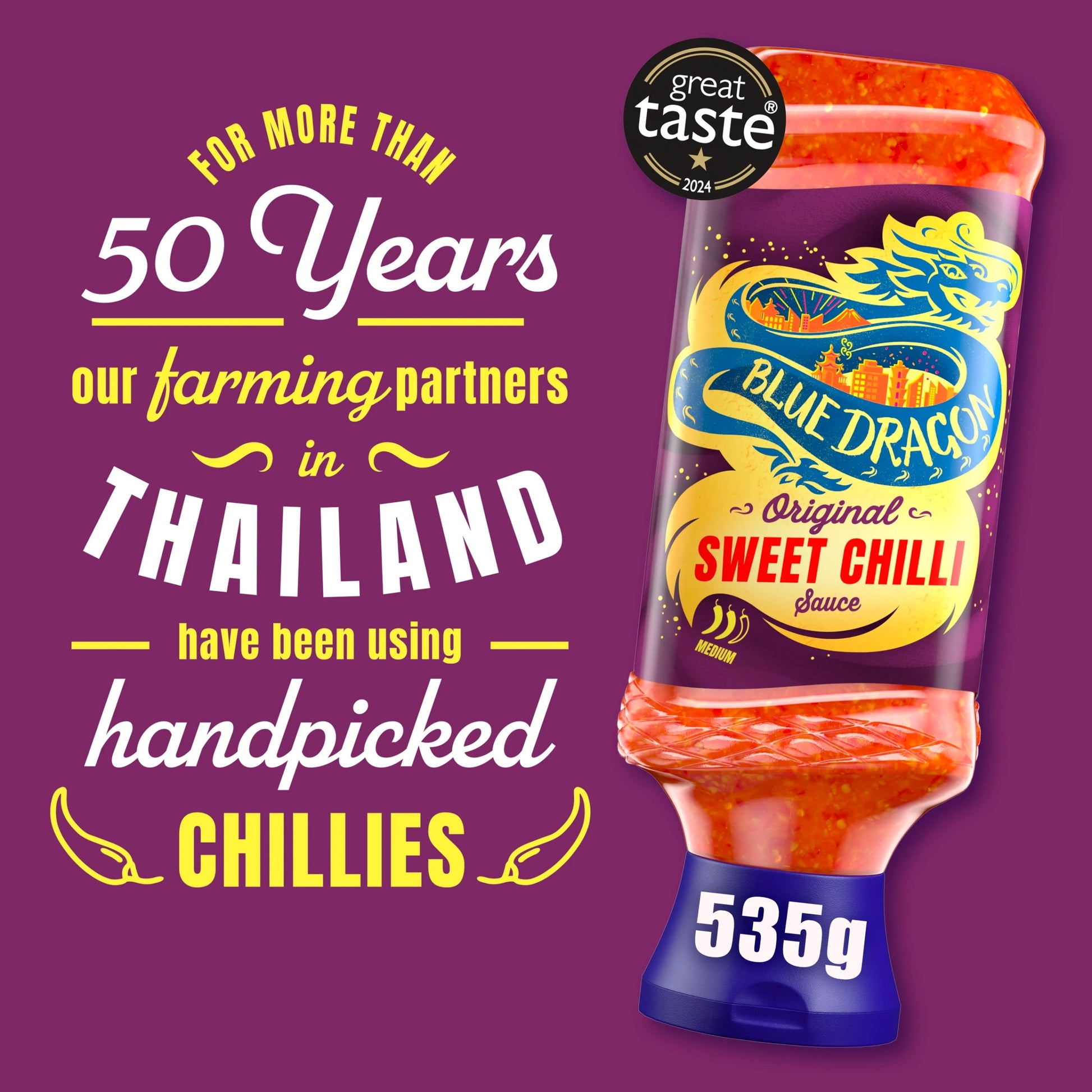Blue Dragon Original Thai Sweet Chilli Dipping Sauce 535g — image 3