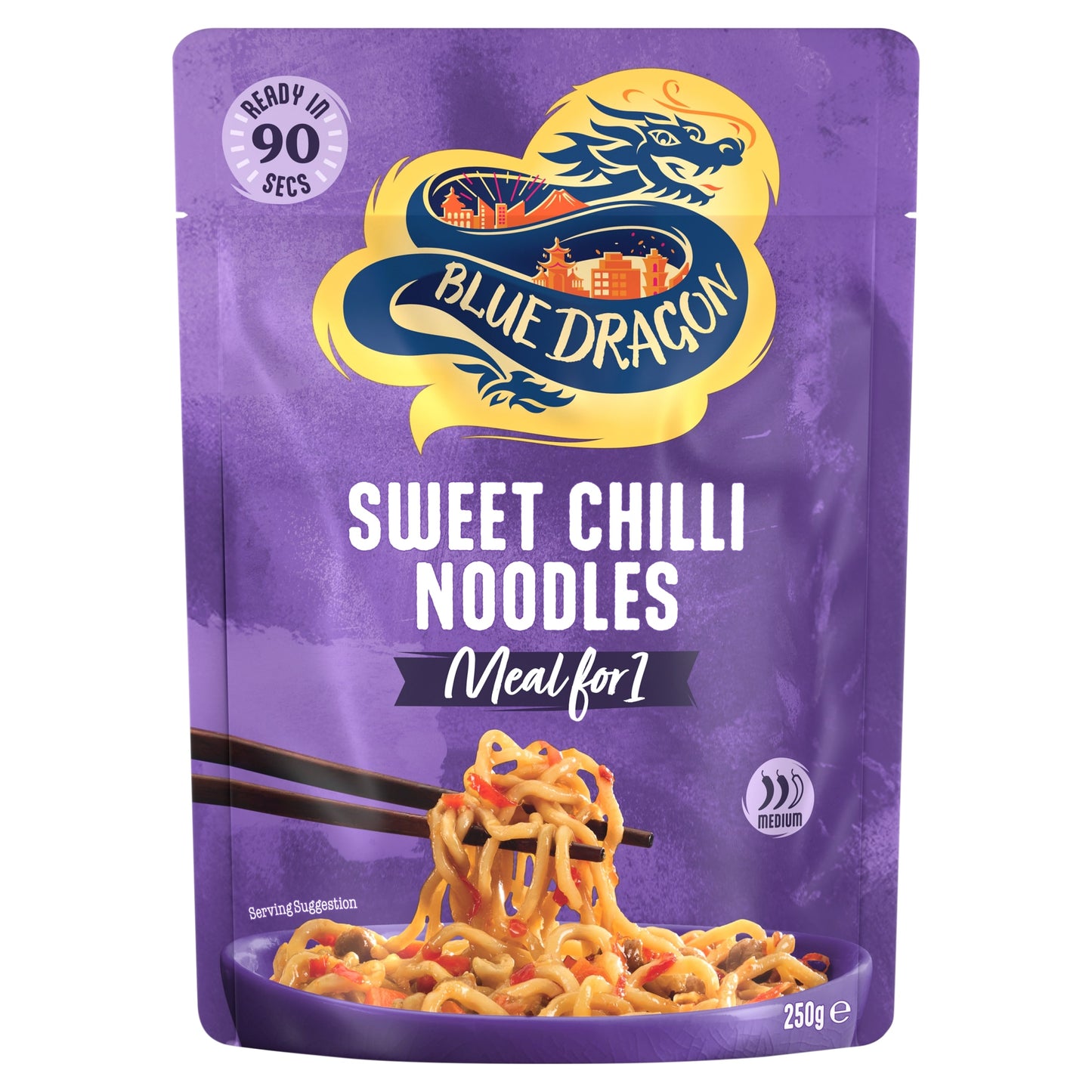Blue Dragon Sweet Chilli Noodles Ready Meal 250g — image 1