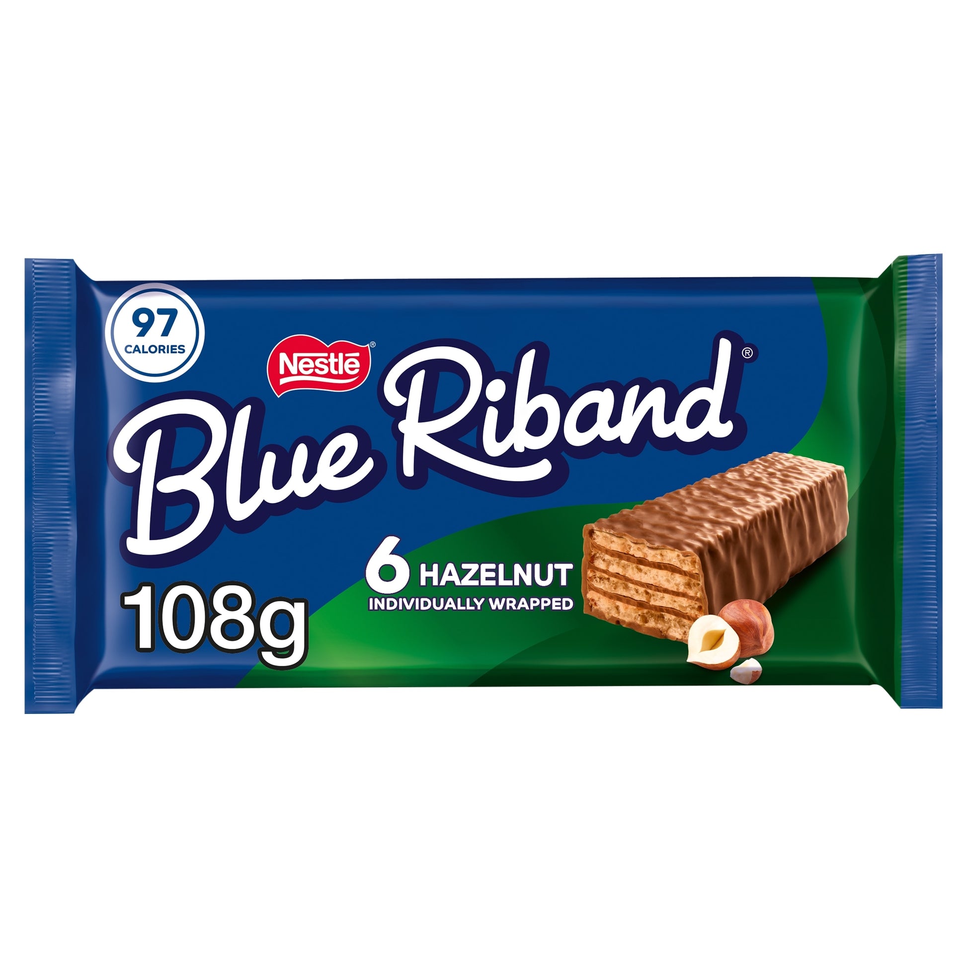 Blue Riband Hazelnut Wafer Biscuit Bar 6 Pack Multipack 108g — image 1