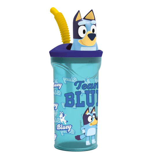 BLUEY Stor 3d Head Water Bottle Tumbler 360 Ml