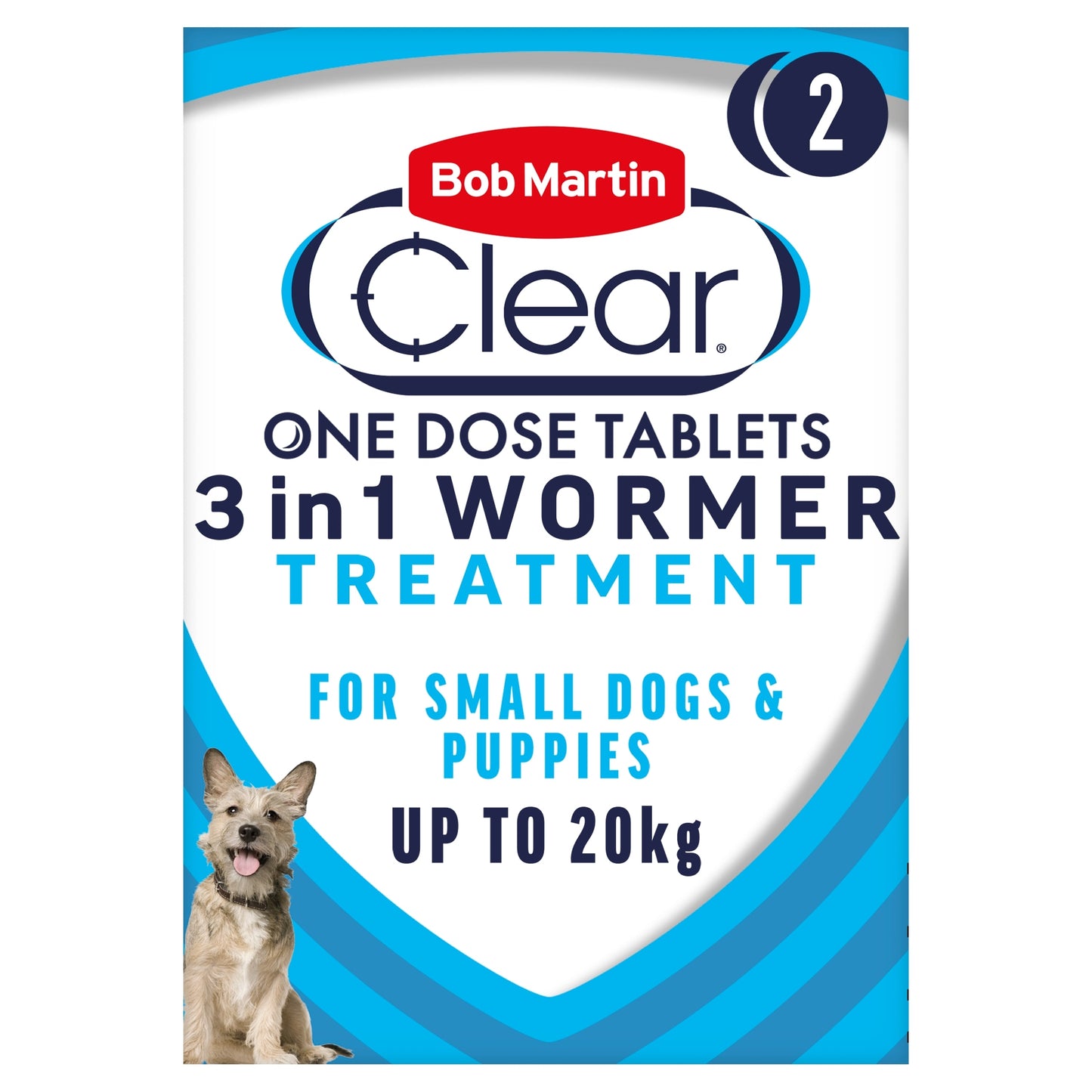 Bob Martin Clear 3 In 1 Wormer Dog 2 Tablets Pack — image 1