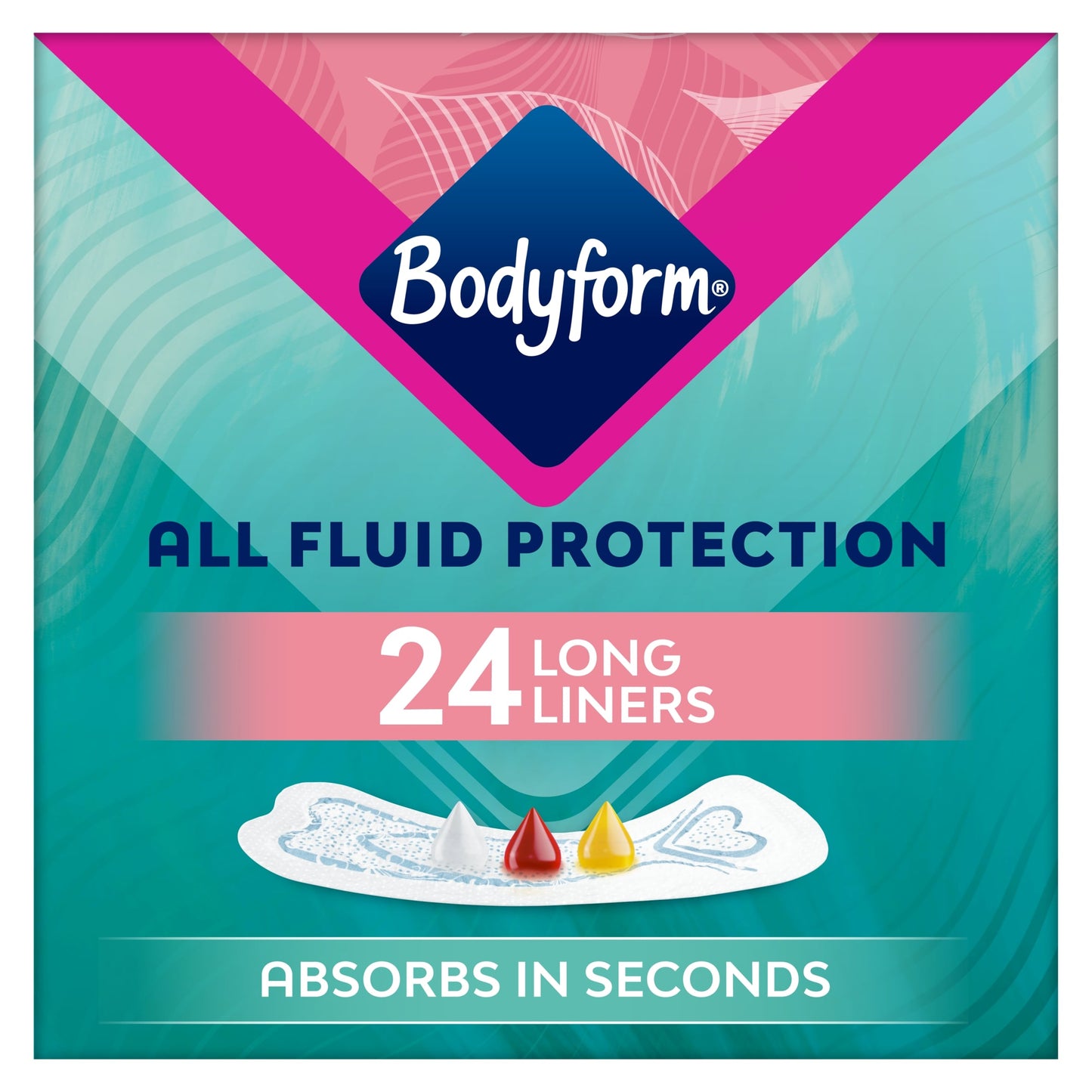 Bodyform Dailies All Fluid Long Panty Liners 24 pack — image 1