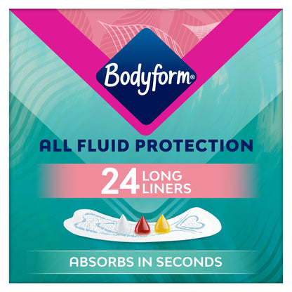 Bodyform Dailies All Fluid Long Panty Liners 24 pack — image 1