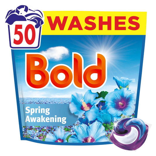 Bold Washing Liquid Pods Spring Awakening 50 Washes 985g