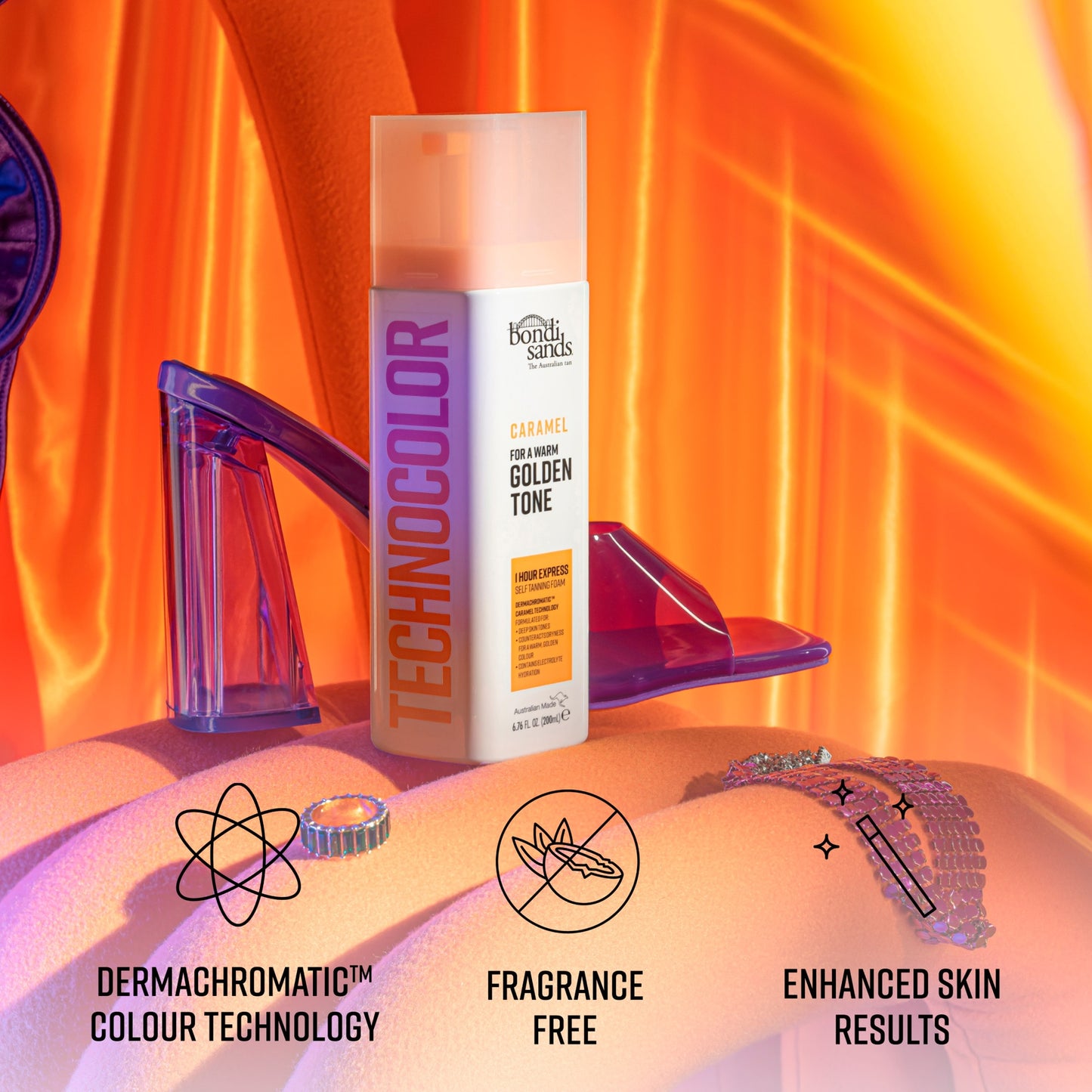 Bondi Sands Technocolor 1 Hour Express Self Tanning Foam Caramel 200Ml — image 5