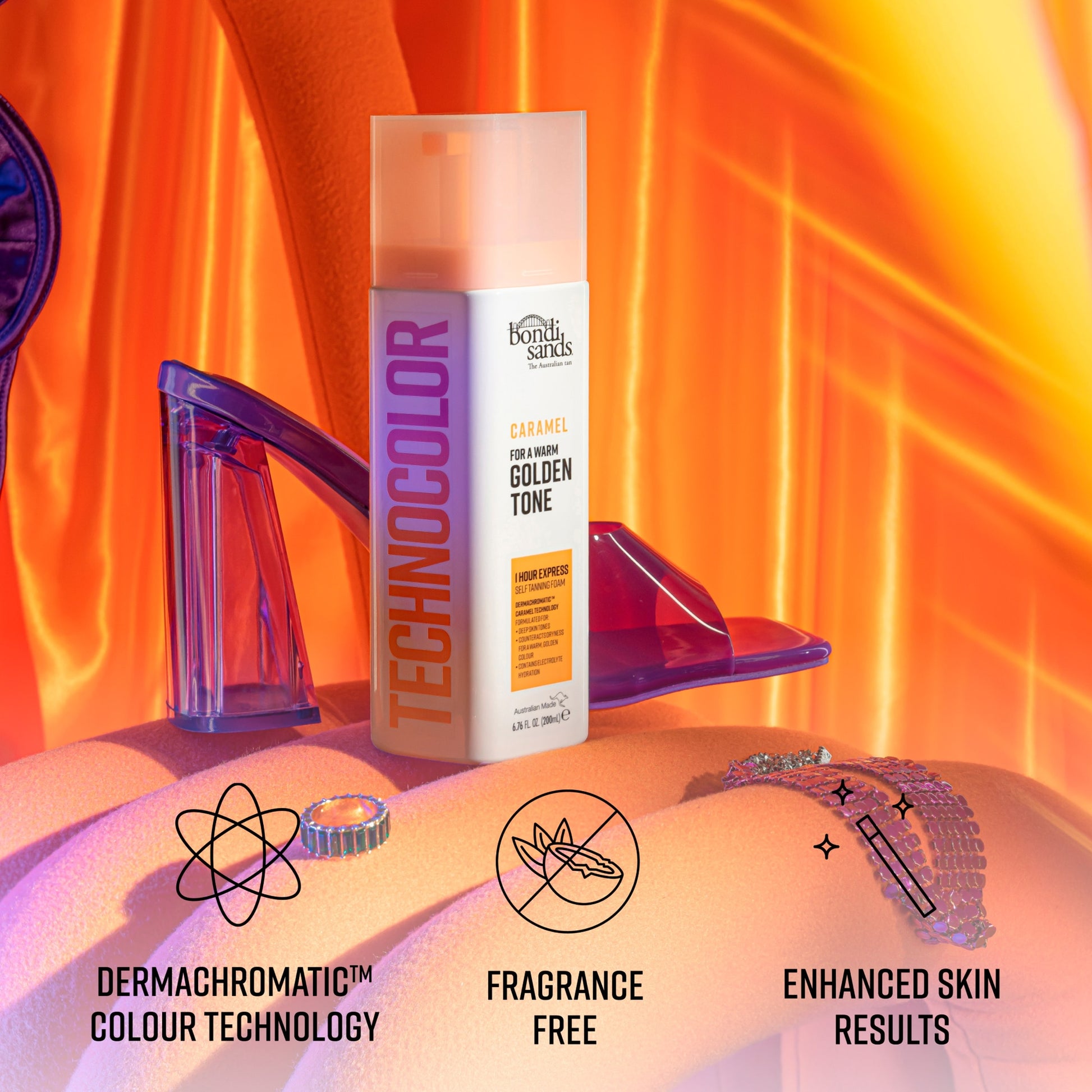 Bondi Sands Technocolor 1 Hour Express Self Tanning Foam Caramel 200Ml — image 5