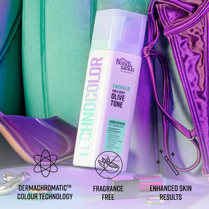 Bondi Sands Technocolor 1 Hour Express Self Tanning Foam Emerald 200Ml — image 5