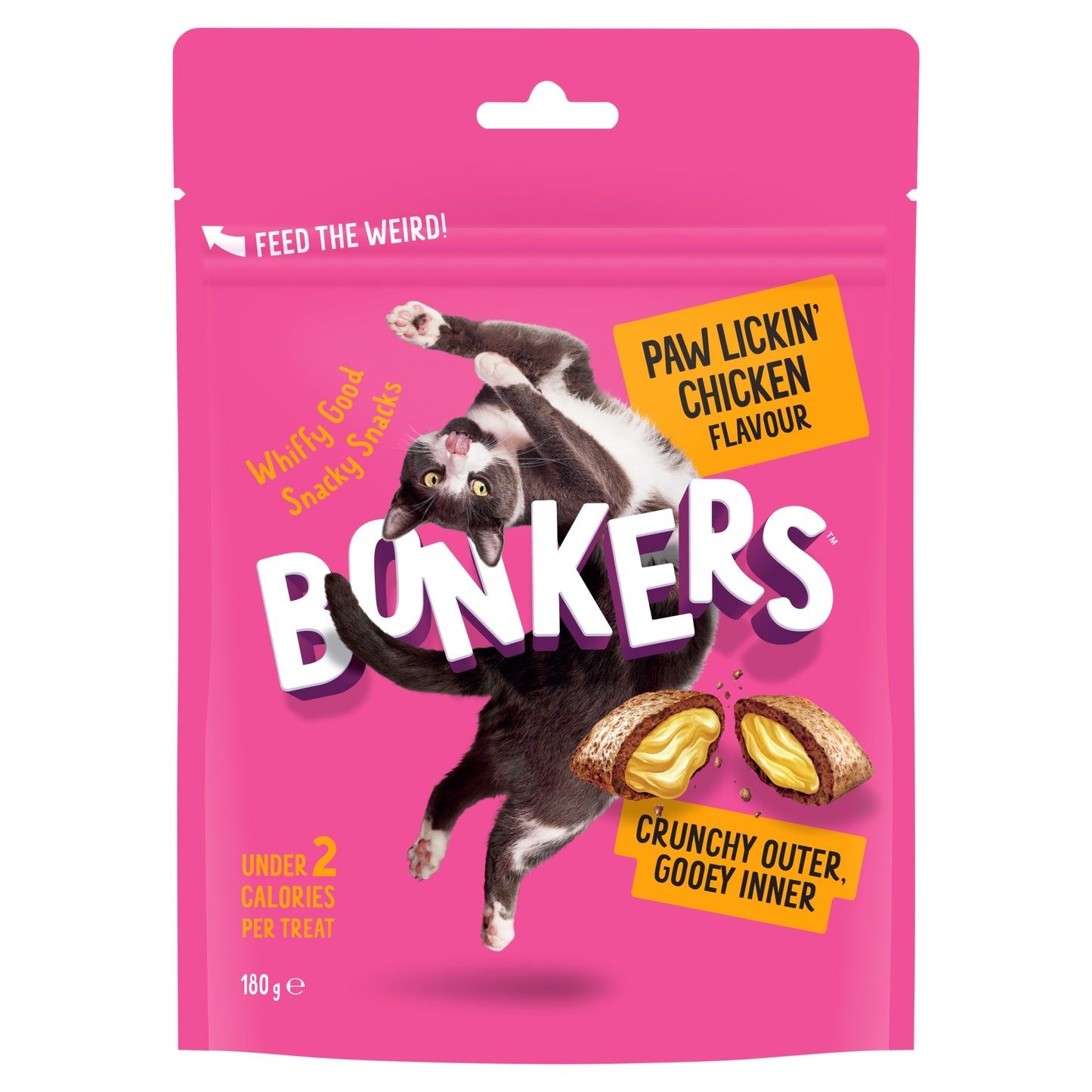 Bonkers Cat Treats - Paw Lickin' Chicken Flavour 180g — image 1