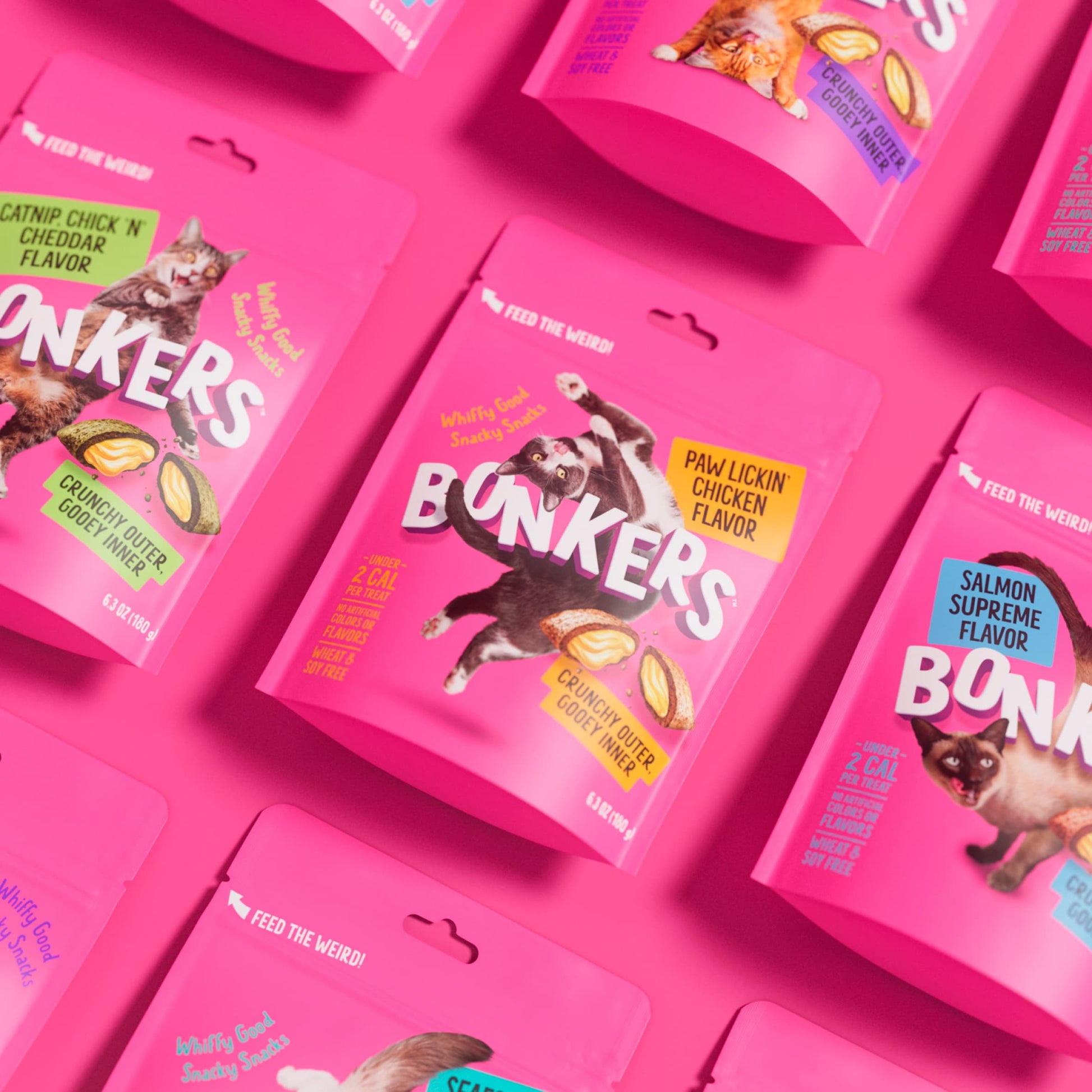 Bonkers Cat Treats - Paw Lickin' Chicken Flavour 60g — image 3