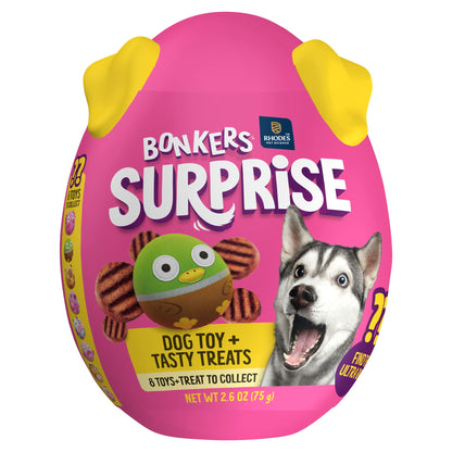 BONKERS Dog Treats BBQ Patties & Toys Chicken 75 G — image 1
