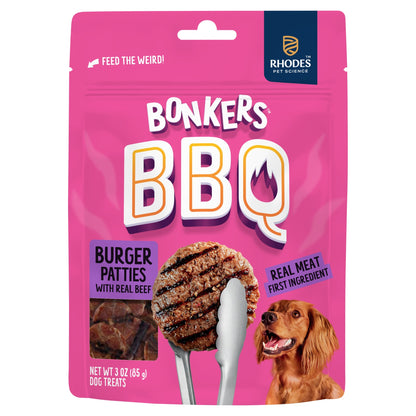 Bonkers Dog Treats Dry BBQ Burger Patties 85 G — image 1